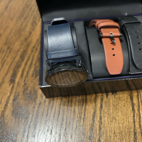 Movado Black and Brown Watch Set with Interchangeable Straps - Picture 5 of 7